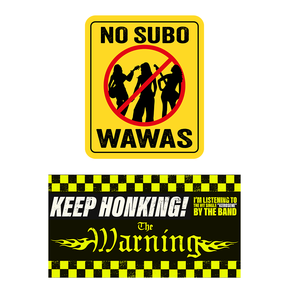 The Warning - TW Bumper Sticker Pack
